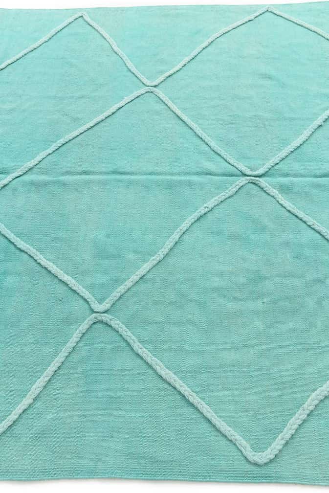 5' 5 x 8' Hand Knotted Moroccan Wool Rug