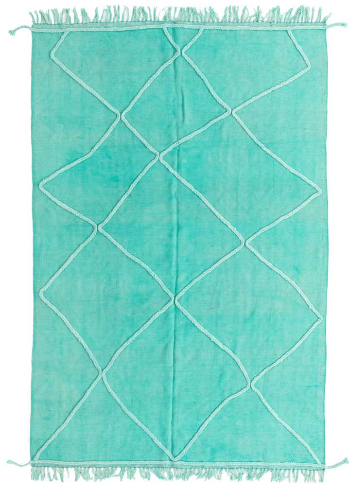 5' 5 x 8' Hand Knotted Moroccan Wool Rug