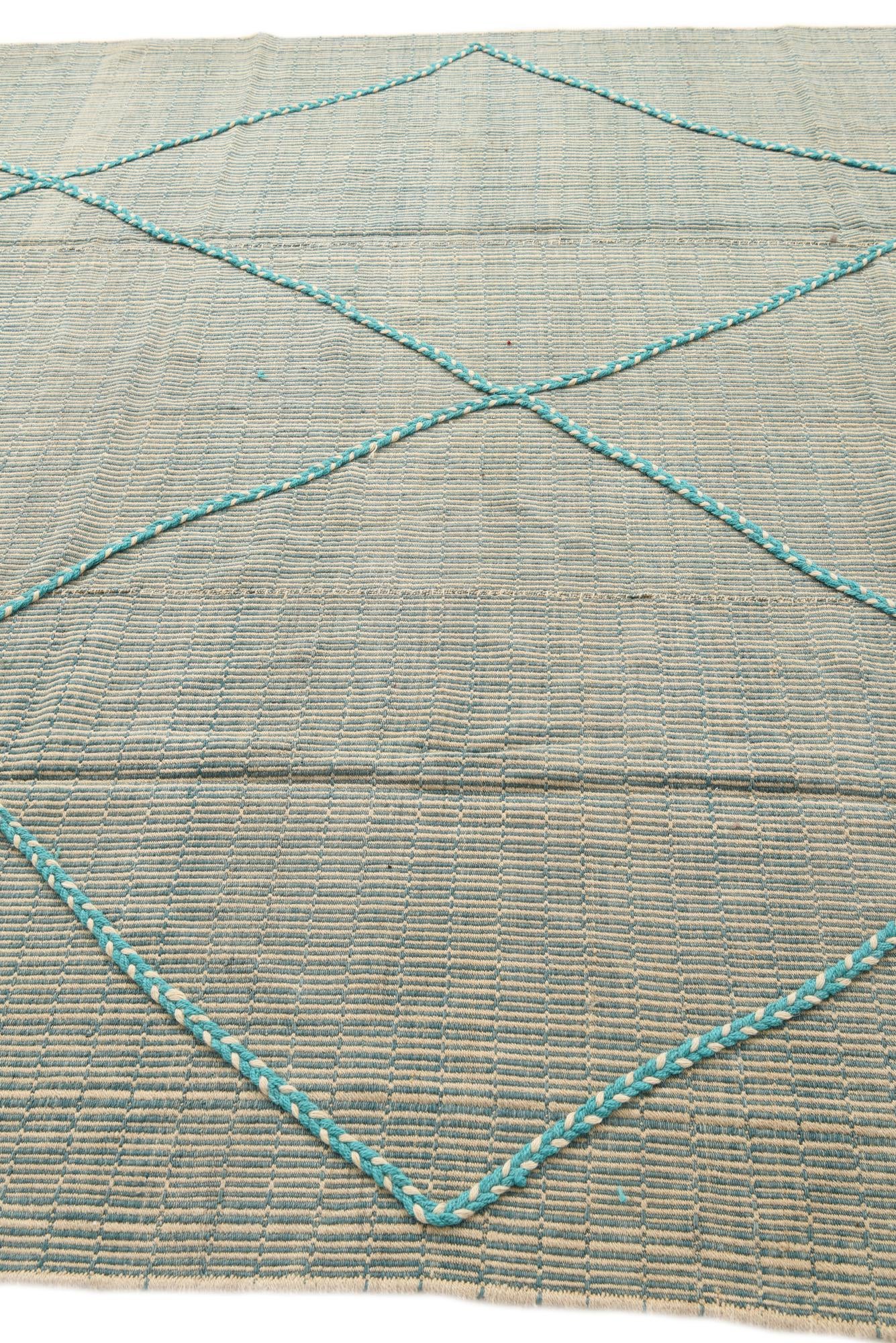 8' 1 x 10' 2 Hand Knotted Moroccan Wool Rug
