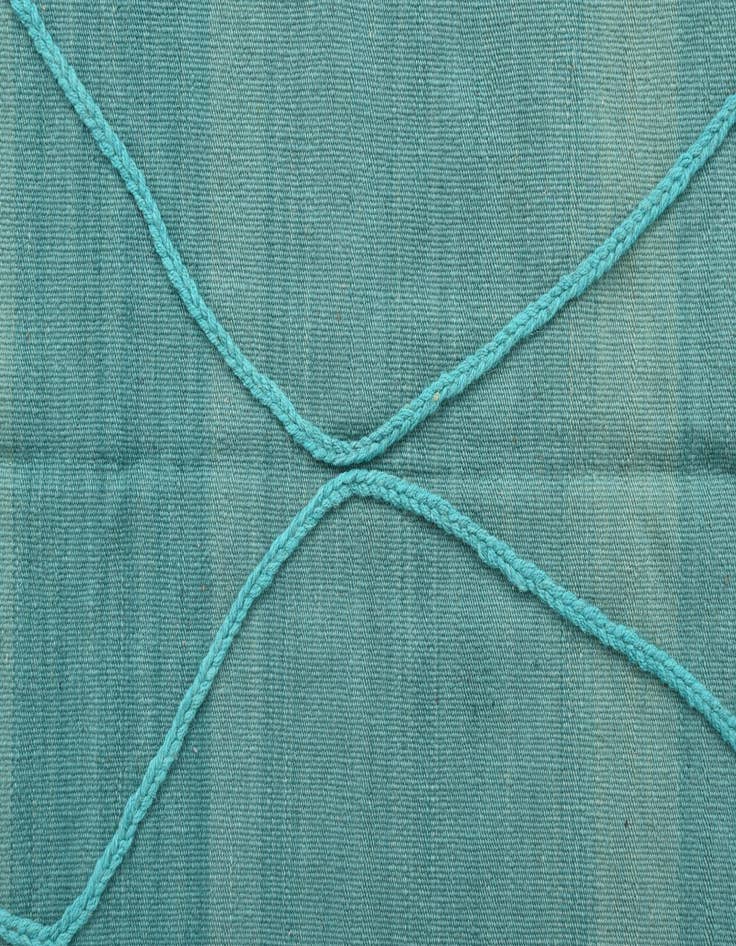 Detail image of 3' 5 x 4' 11  Hand Knotted Moroccan Wool Rug