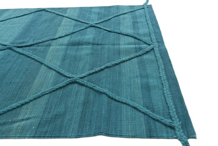 Detail image of 3' 6 x 5' Hand Knotted Moroccan Wool Rug