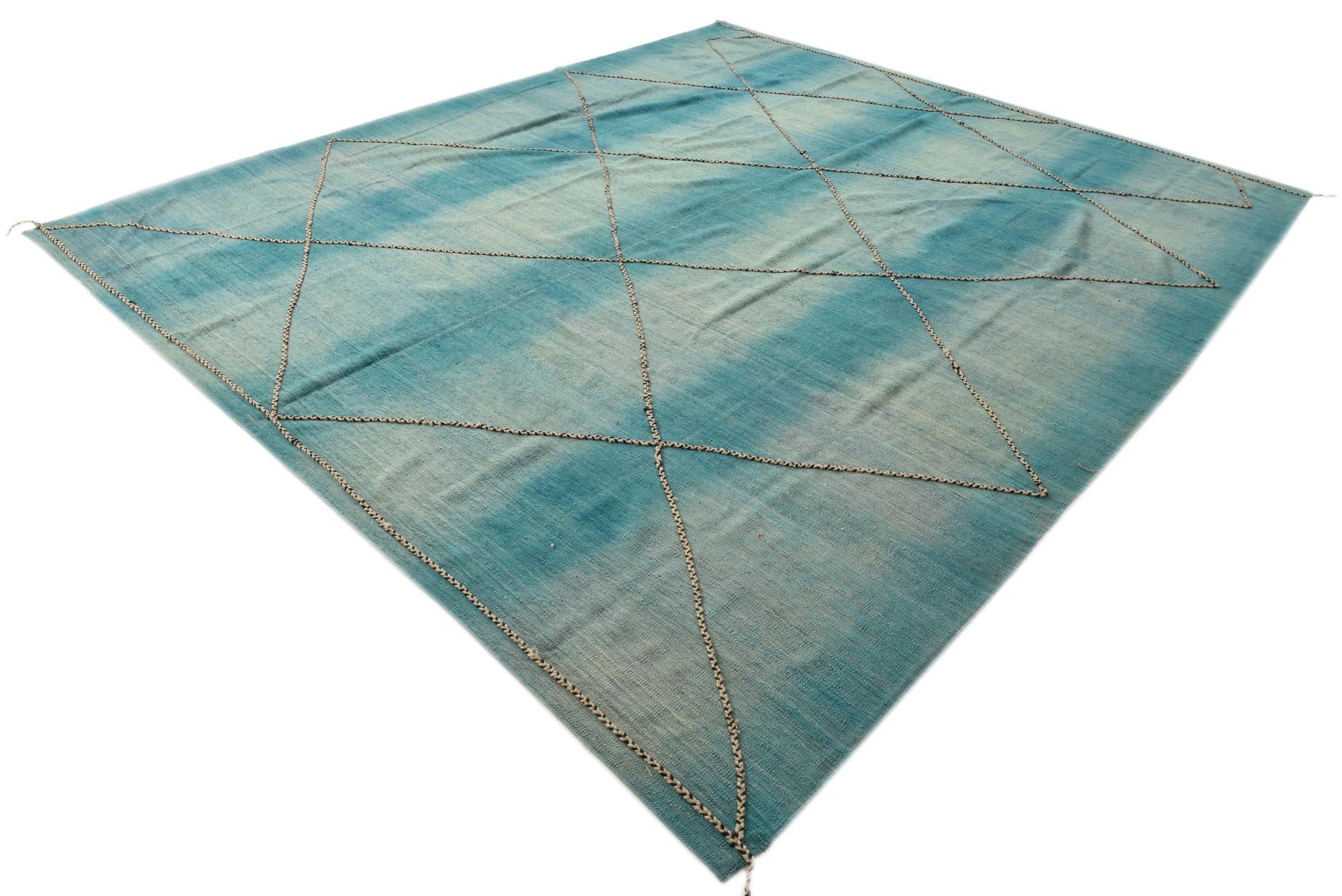 10' 7 x 12' Hand Knotted Moroccan Wool Rug