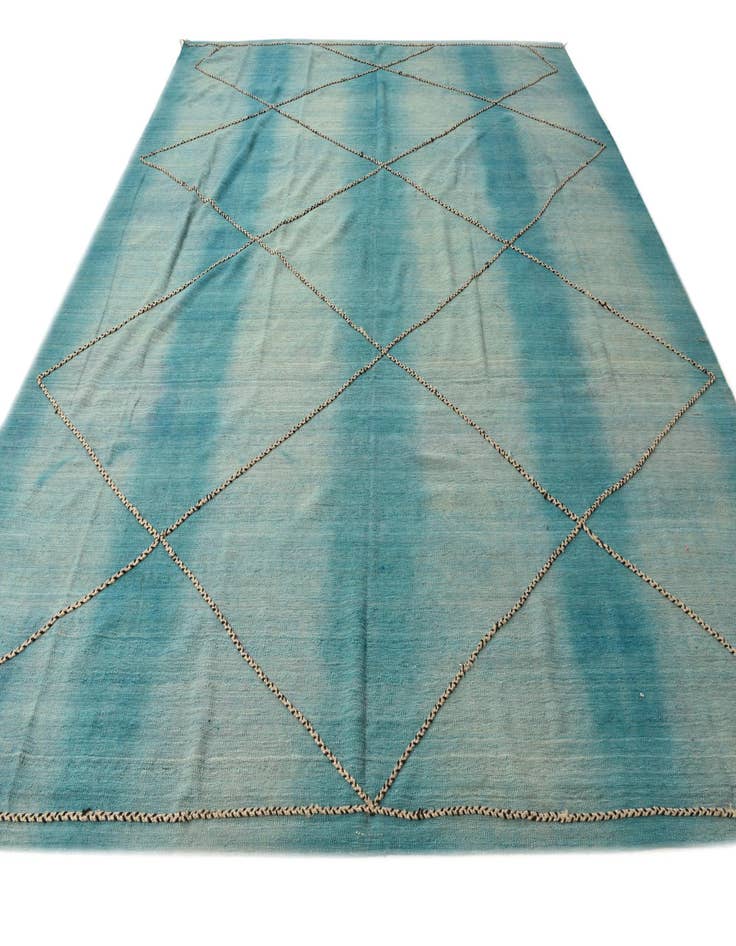 Detail image of 10' 7 x 12'  Hand Knotted Moroccan Wool Rug