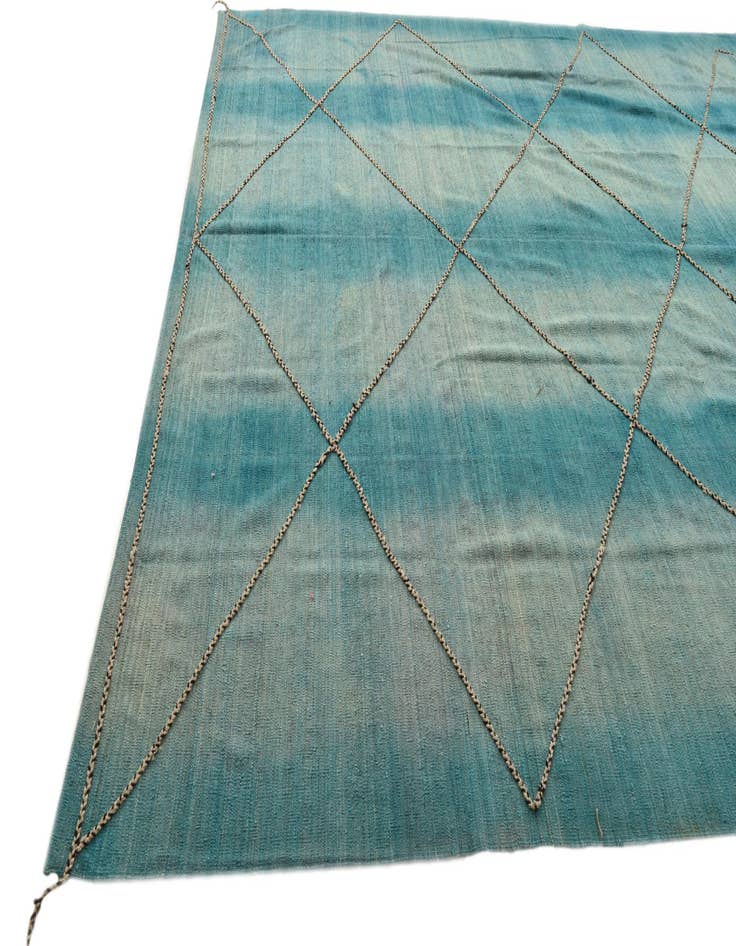 Detail image of 10' 7 x 12'  Hand Knotted Moroccan Wool Rug