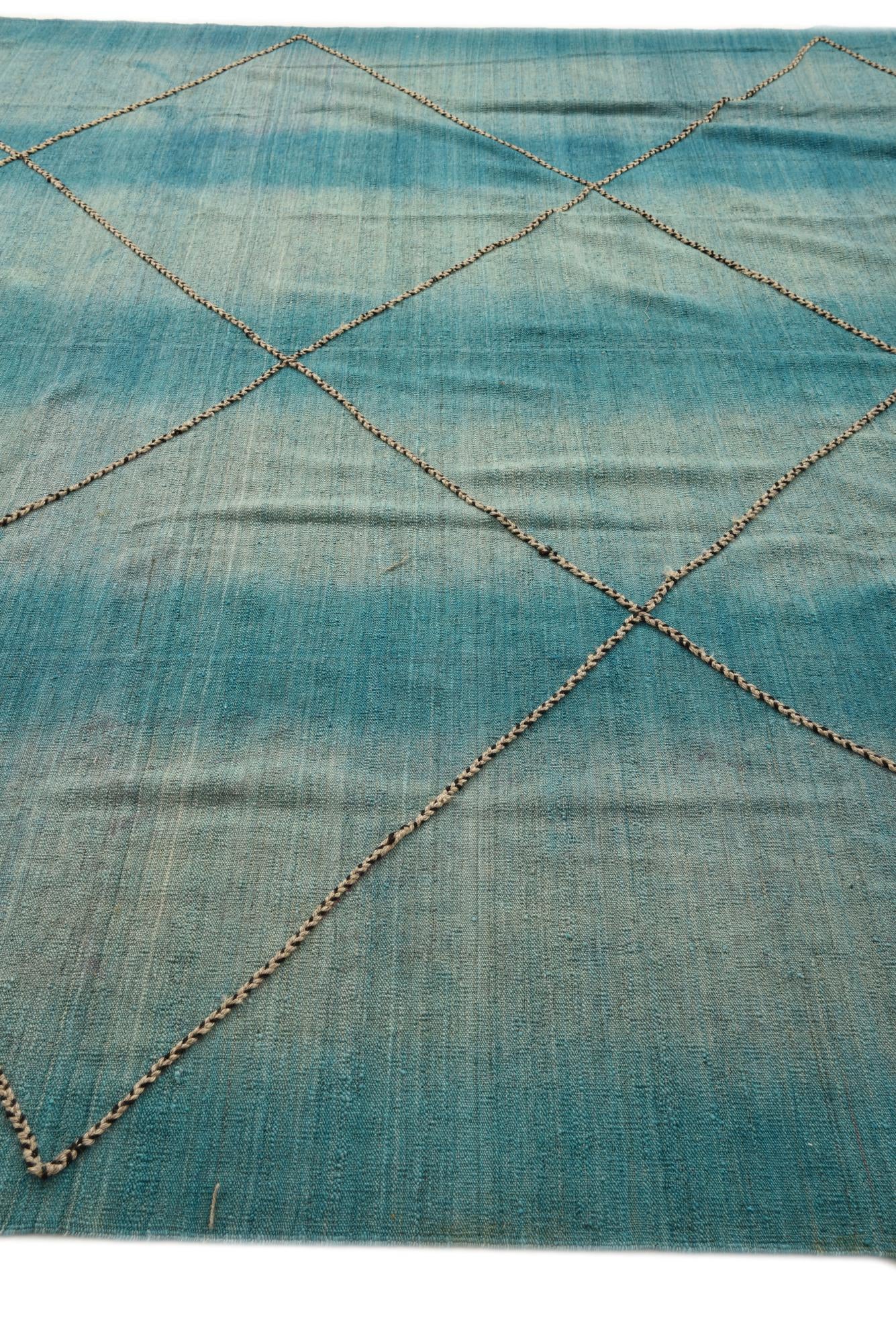 10' 7 x 12' Hand Knotted Moroccan Wool Rug