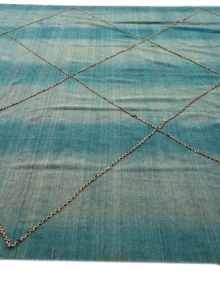 Detail image of 10' 7 x 12'  Hand Knotted Moroccan Wool Rug