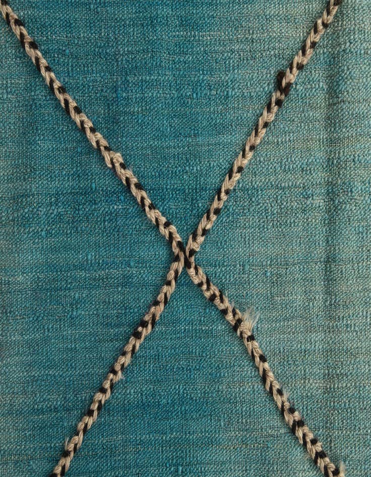 Detail image of 10' 7 x 12'  Hand Knotted Moroccan Wool Rug