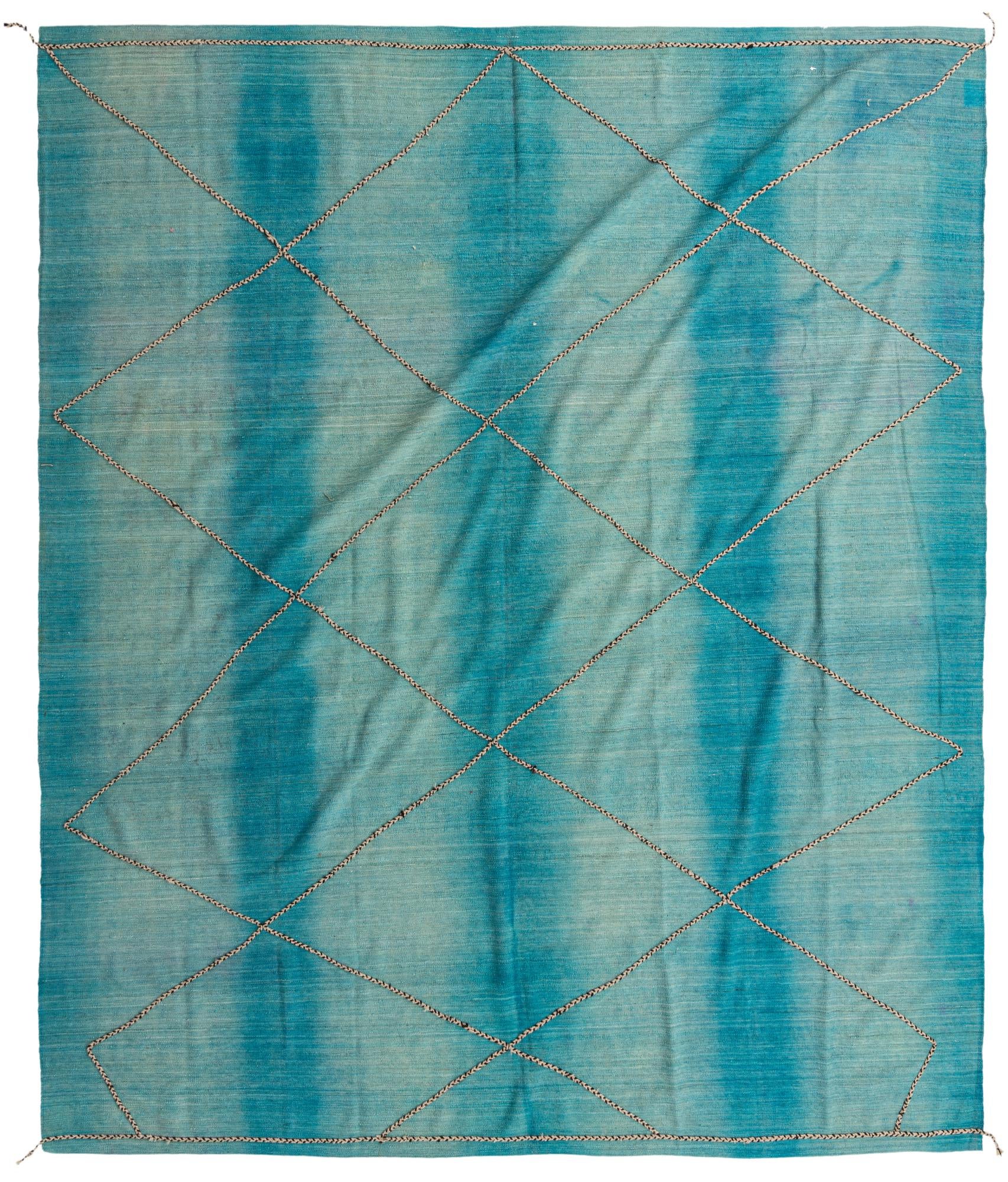 10' 7 x 12' Hand Knotted Moroccan Wool Rug