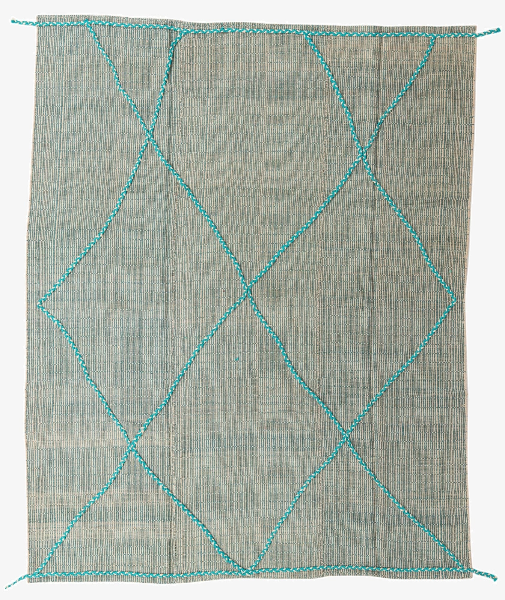 8' 1 x 10' 2  Hand Knotted Moroccan Wool Rug