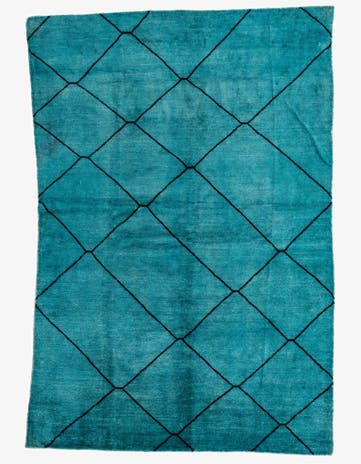 5' 6 x 8' 1 Hand Knotted Moroccan Wool Rug