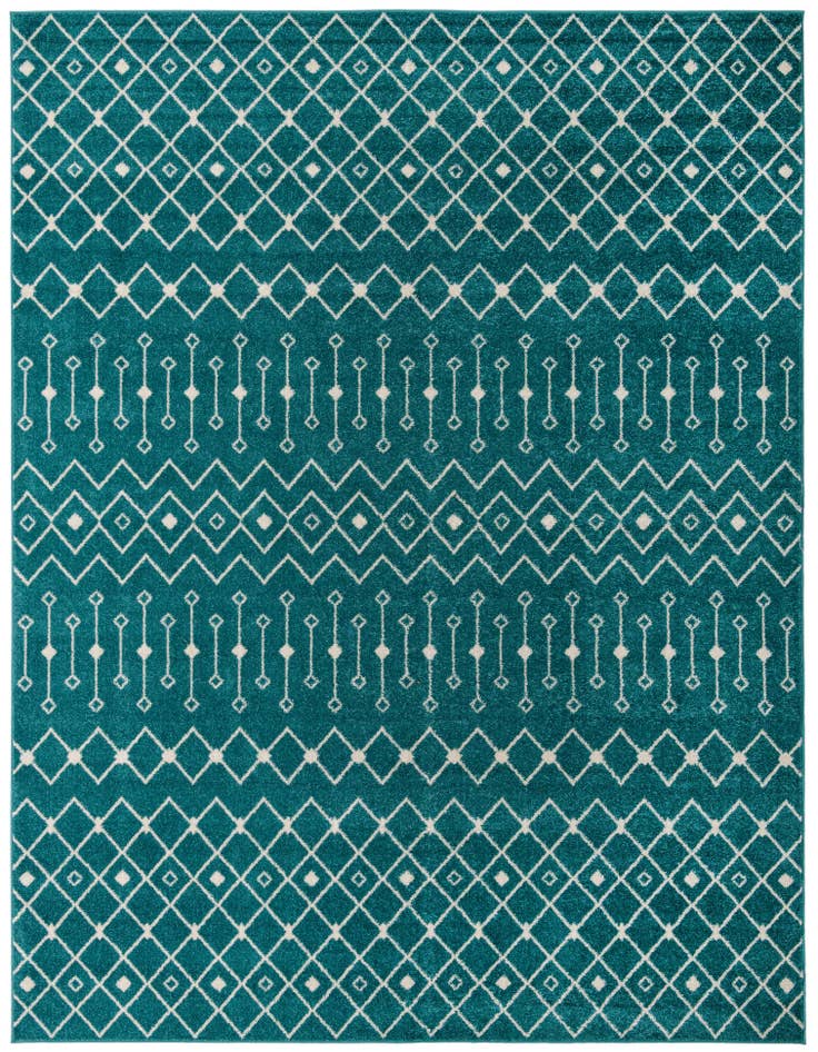 Detail image of 10' 8 x 14' Moroccan Trellis Rug