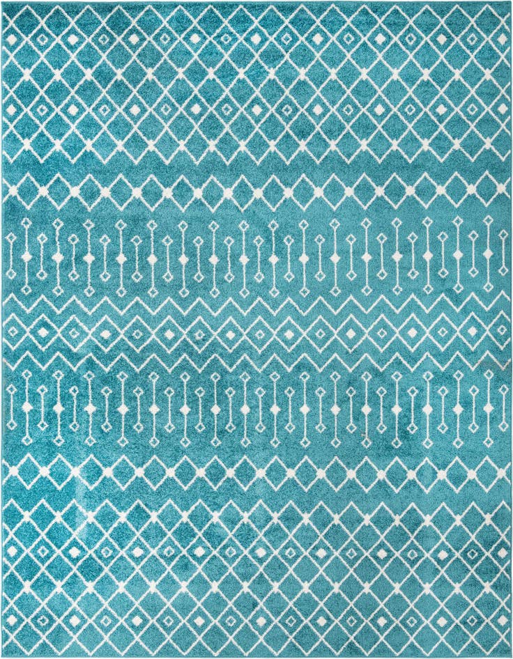 Detail image of 10' x 13' Moroccan Trellis Rug