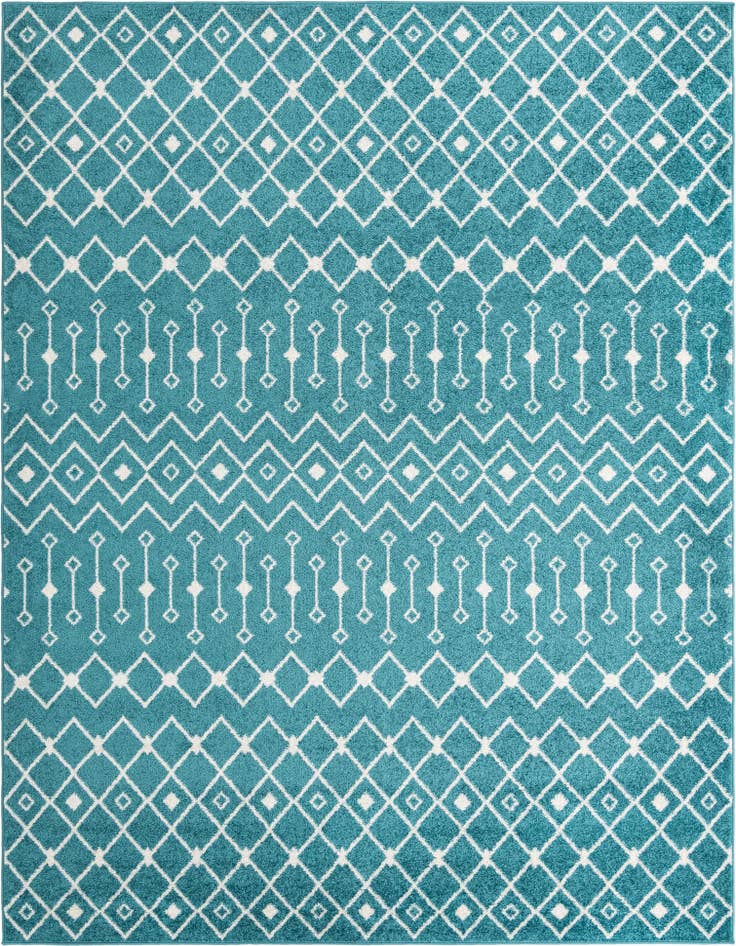 Detail image of 9' x 12' Moroccan Trellis Rug