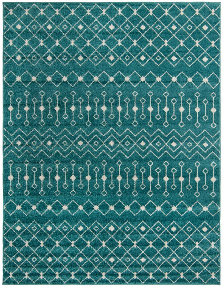 Detail image of 7' 10 x 10' Moroccan Trellis Rug
