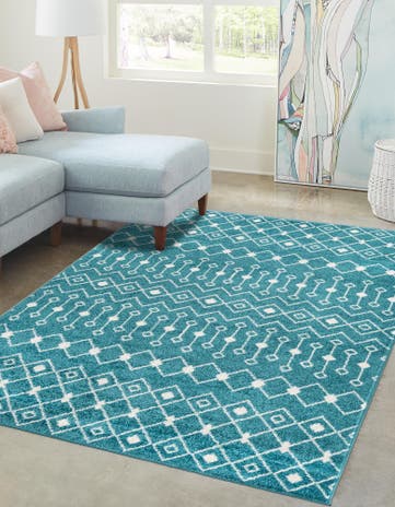 2' x 3' Moroccan Trellis Rug