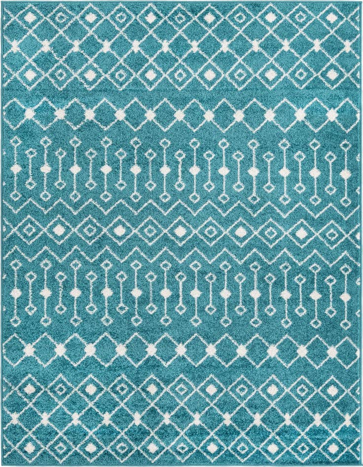 Detail image of 5' 3 x 8' Moroccan Trellis Rug