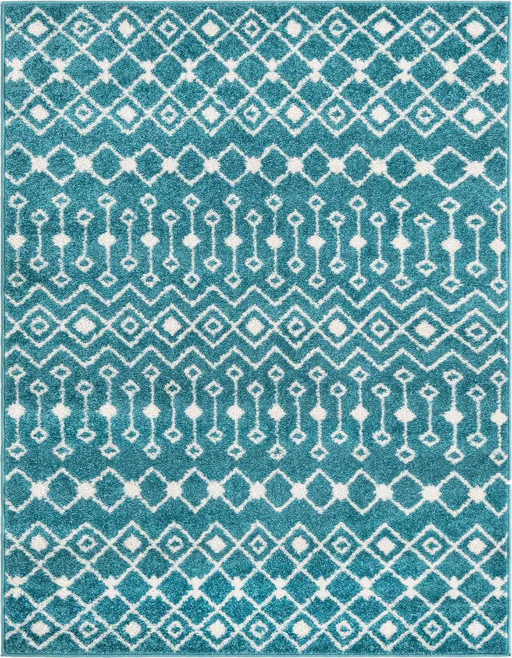 Detail image of 4' x 6' Moroccan Trellis Rug