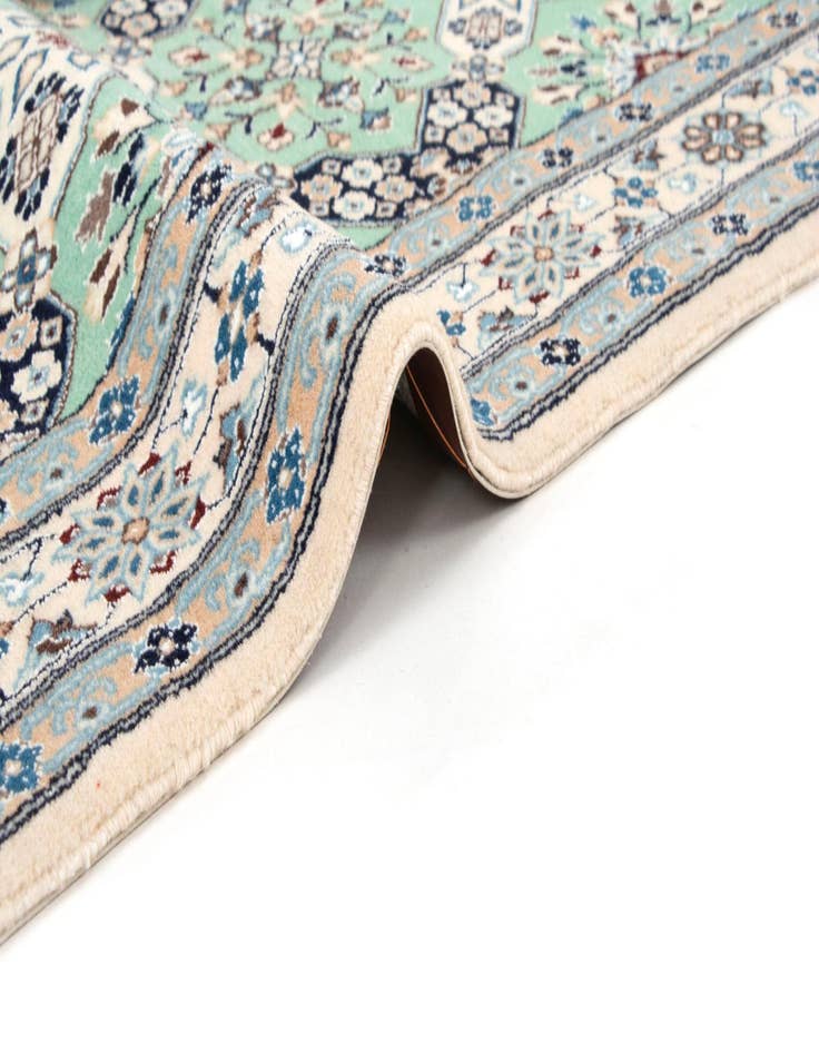 Detail image of 3' 2 x 4' 3 Hand Knotted Nain Persian Rug