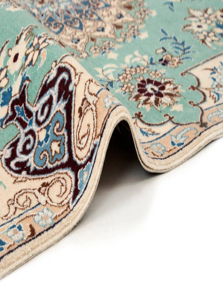 Detail image of 3' 3 x 4' 11 Hand Knotted Nain Persian Rug