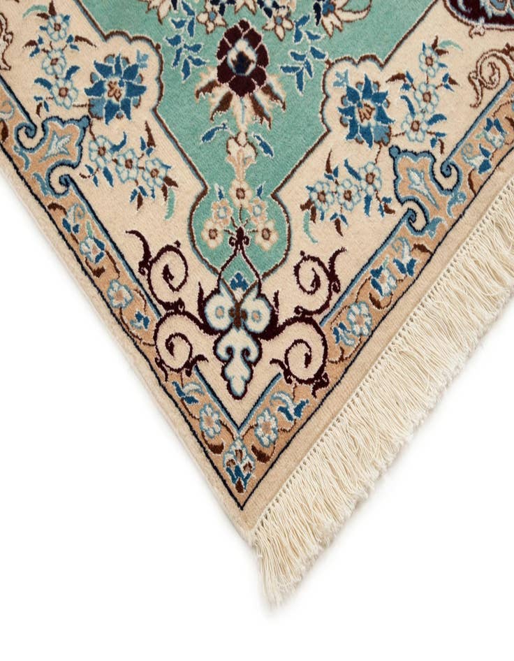 Detail image of 3' 3 x 4' 11 Hand Knotted Nain Persian Rug