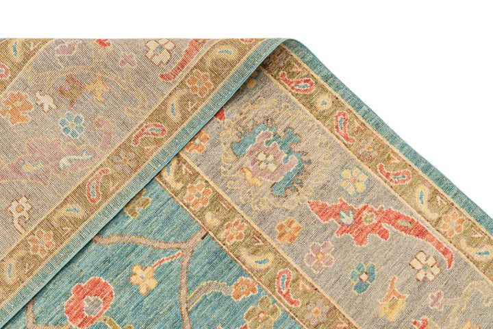 9' 1 x 12' 1 Hand Knotted Oushak Rug