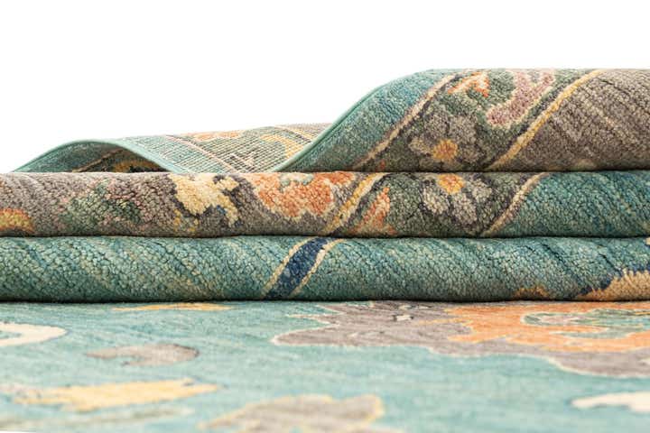 9' 2 x 12' Hand Knotted Oushak Rug