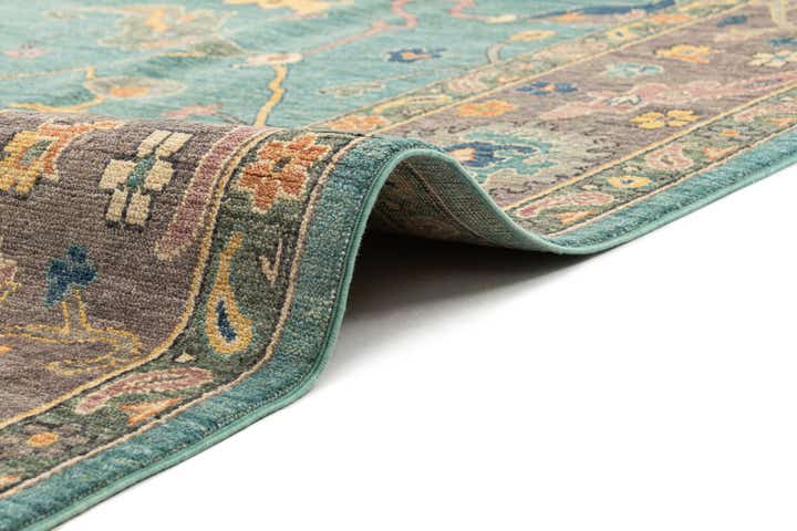 9' 2 x 12' Hand Knotted Oushak Rug