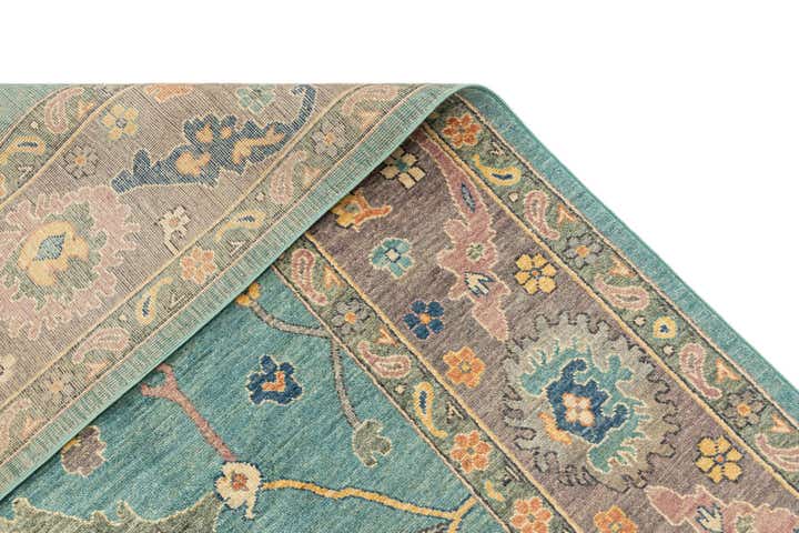 9' 2 x 12' Hand Knotted Oushak Rug