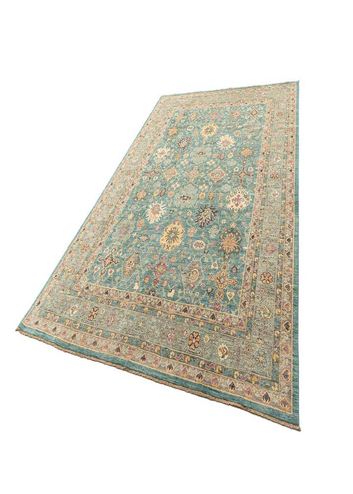 10' x 14' 1 Hand Knotted Oushak Rug
