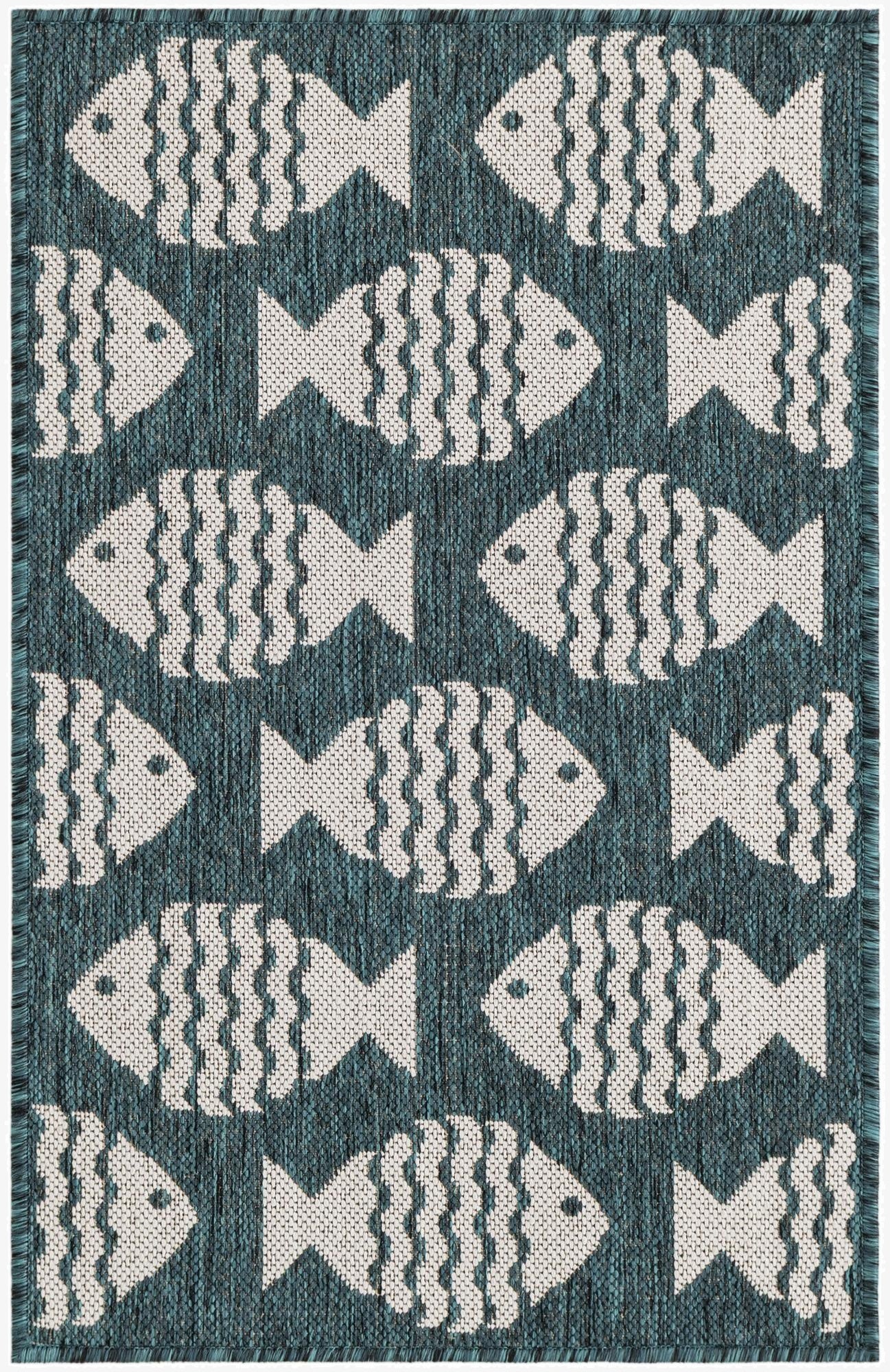 Primary image 2' x 3'  Washable Coastal Indoor / Outdoor Rug