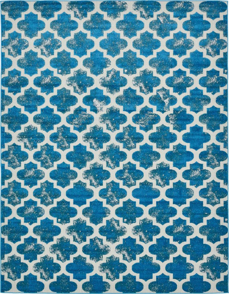 Detail image of 9' x 12' 2 Easy-Clean Lattice Indoor / Outdoor Rug