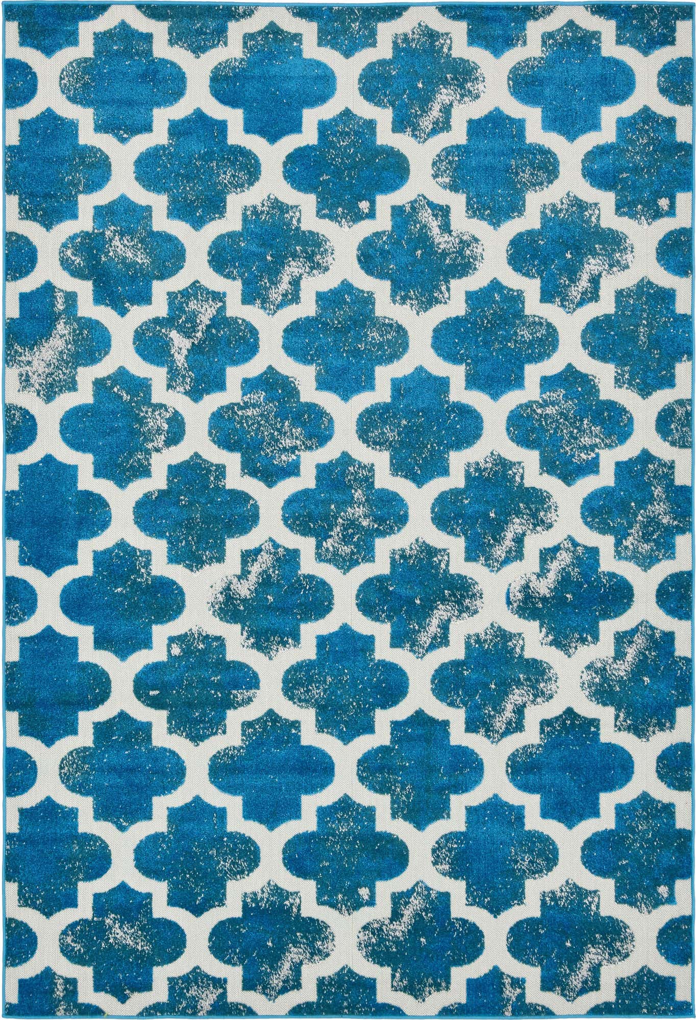 6' x 9' Easy-Clean Lattice Indoor / Outdoor Rug