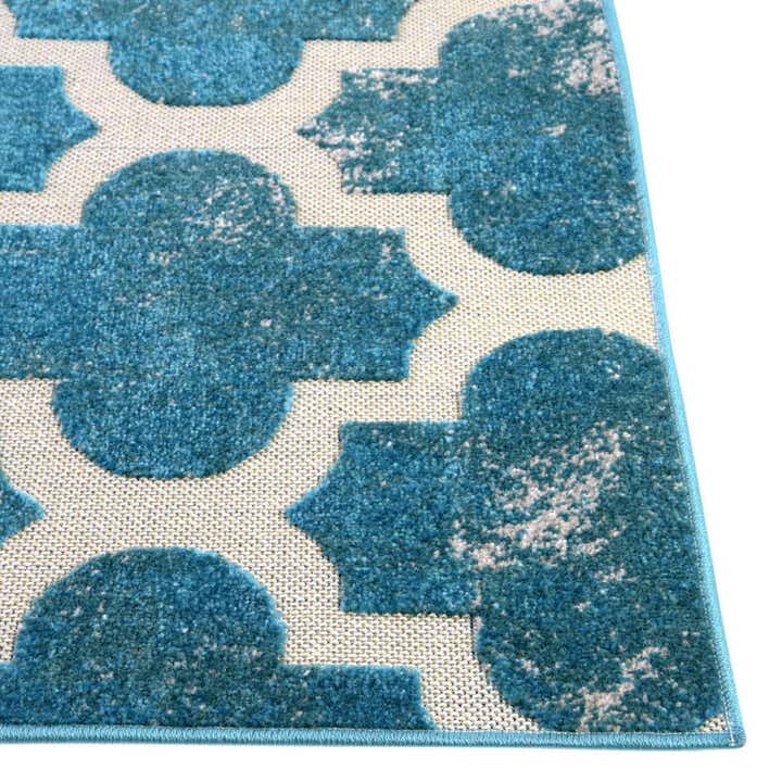 9' x 12' 2 Easy-Clean Lattice Indoor / Outdoor Rug