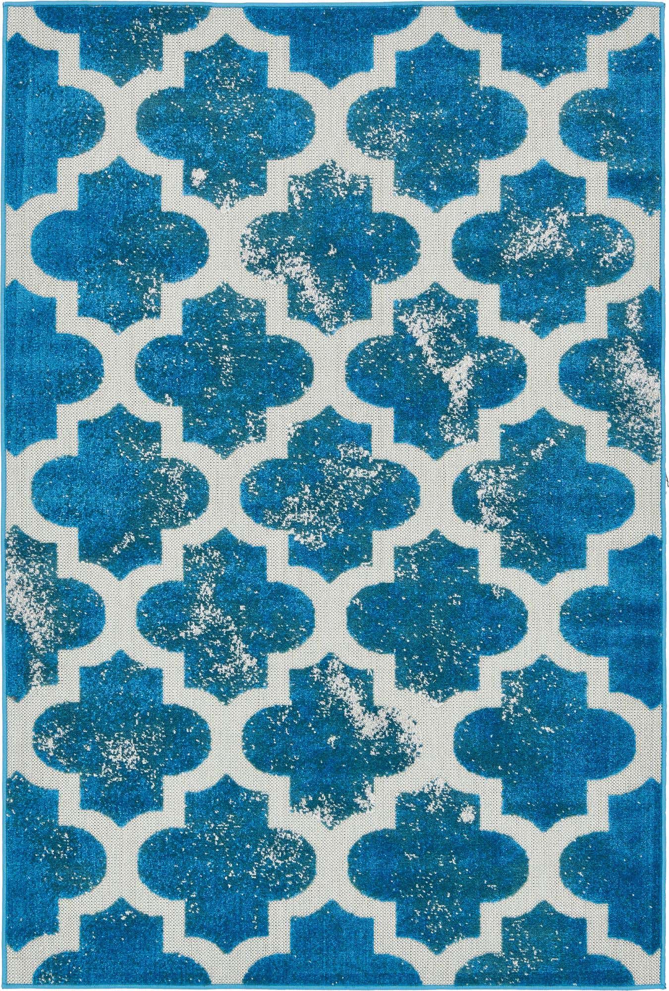 4' x 6' Easy-Clean Lattice Indoor / Outdoor Rug