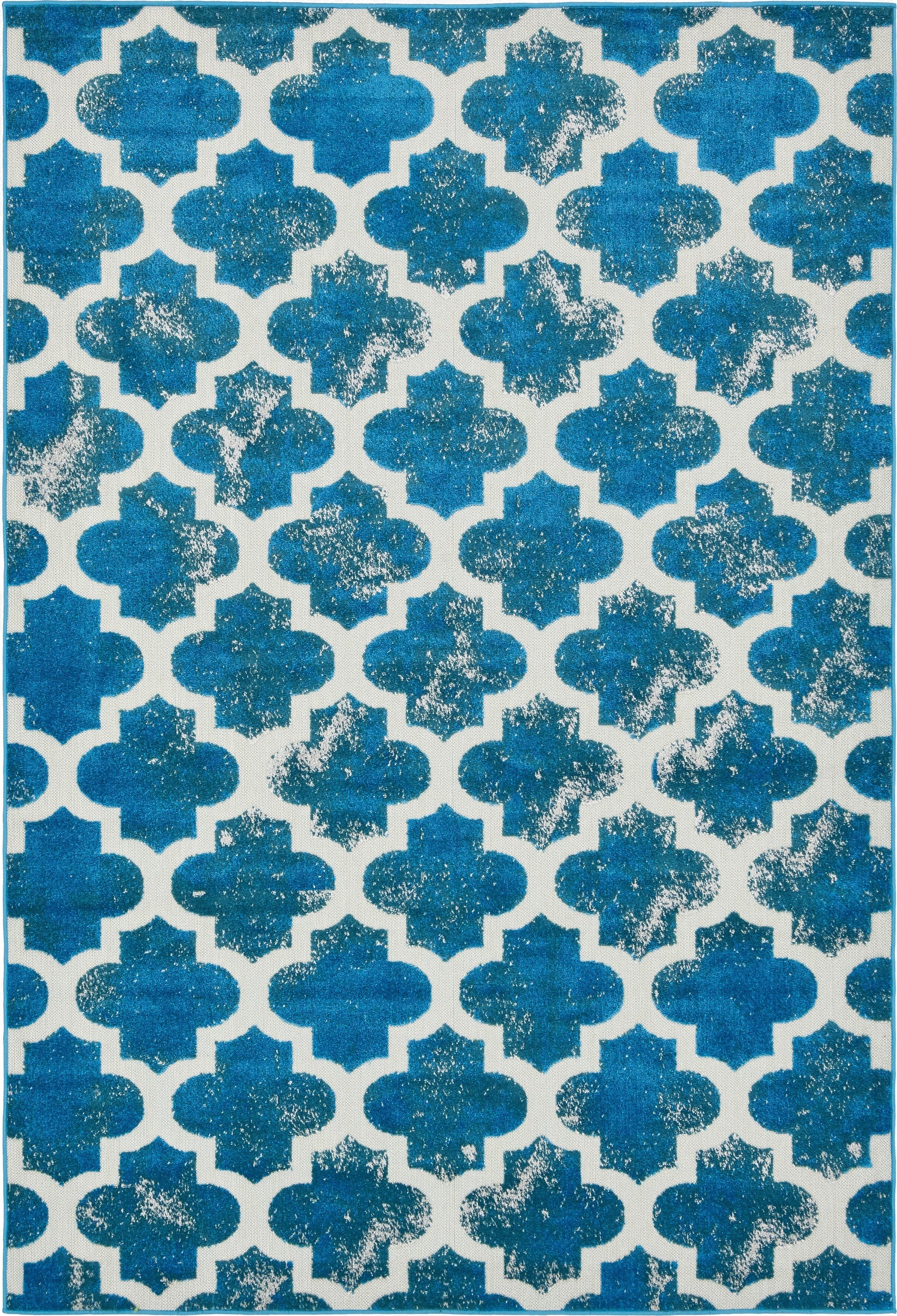 6' x 9' Washable Lattice Indoor / Outdoor Rug