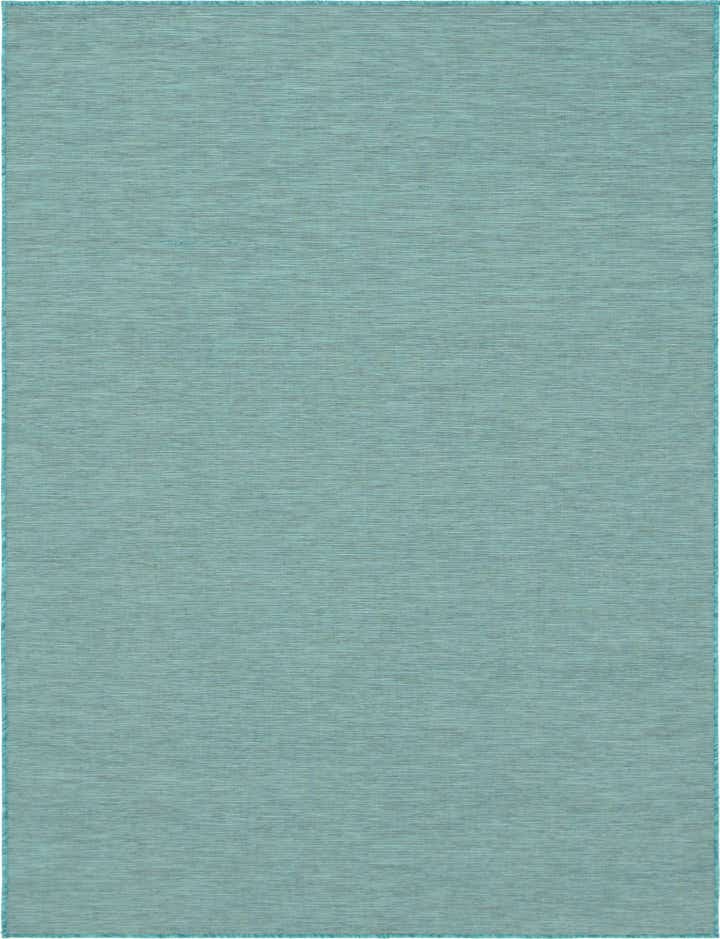 9' 4 x 12' Easy-Clean Solid Indoor / Outdoor Rug