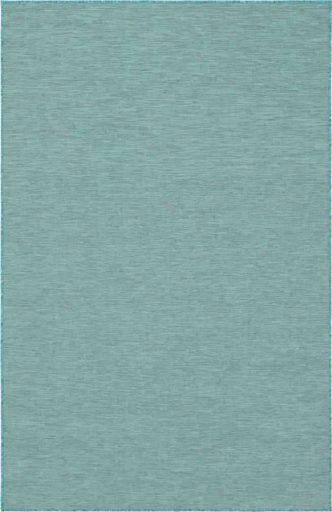 5' 3 x 8' Easy-Clean Solid Indoor / Outdoor Rug