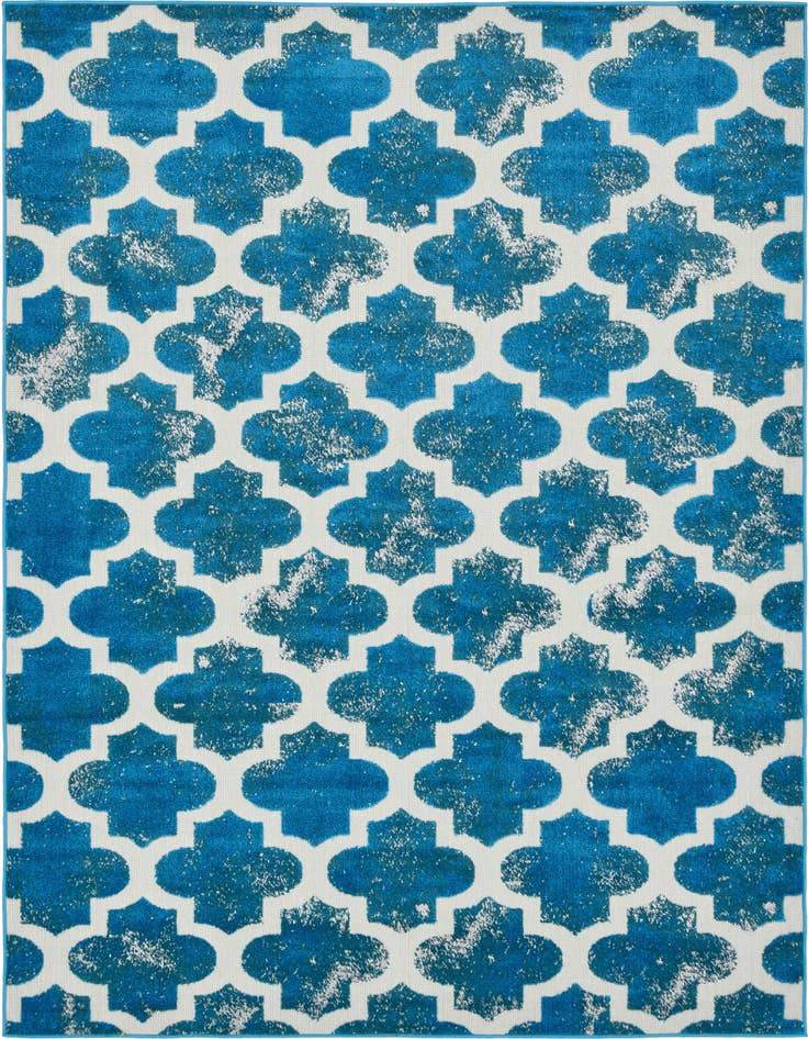 Detail image of 6' x 9' Easy-Clean Trellis Indoor / Outdoor Rug