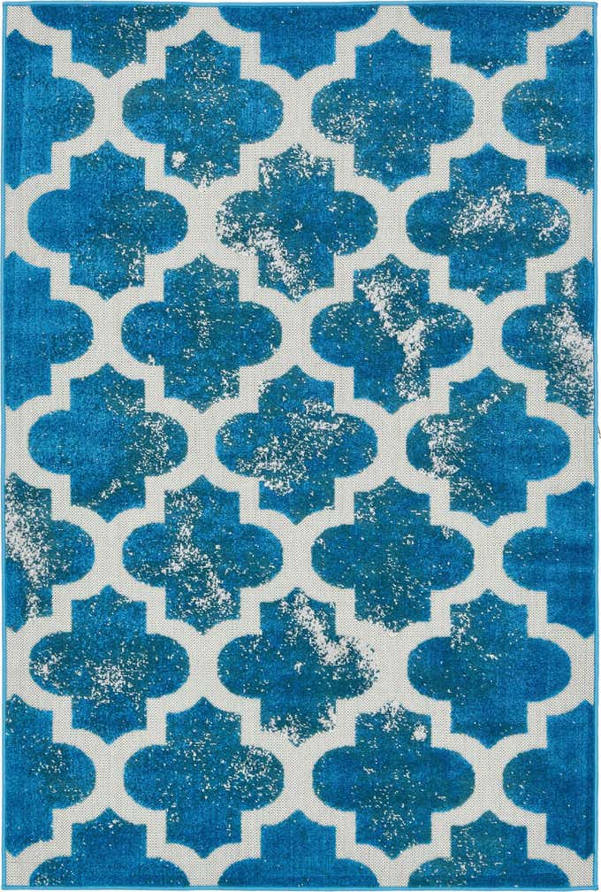 125cm x 185cm Facile à nettoyer Trellis Tapis Intérieur / Extérieur