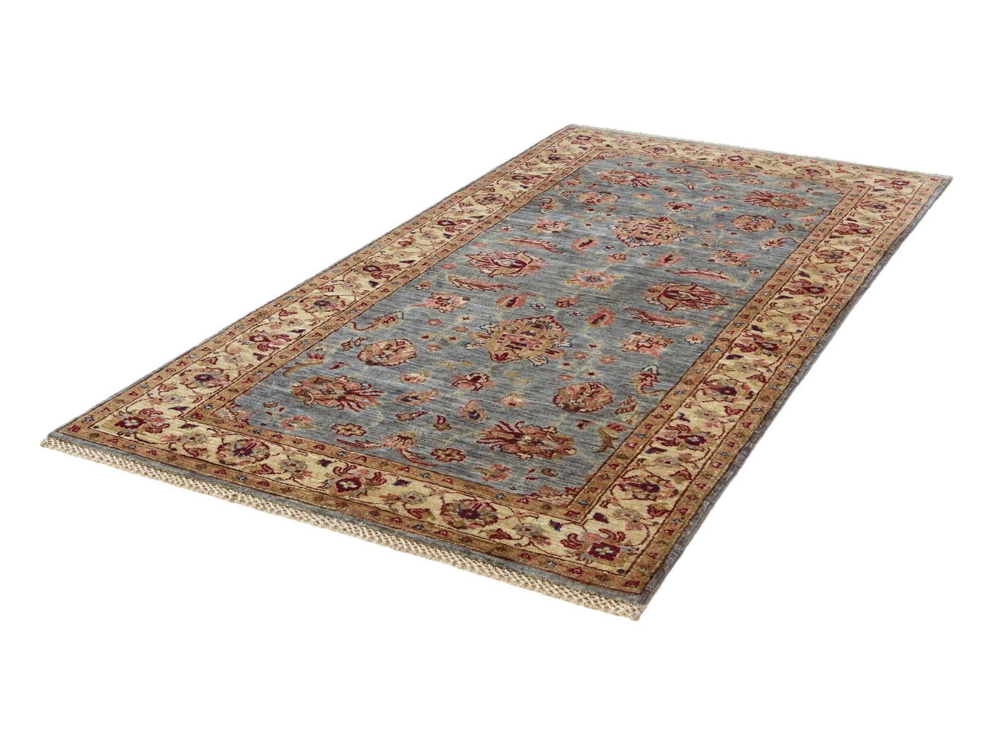 3' 4 x 6' 5 Hand Knotted Peshawar Ziegler Rug