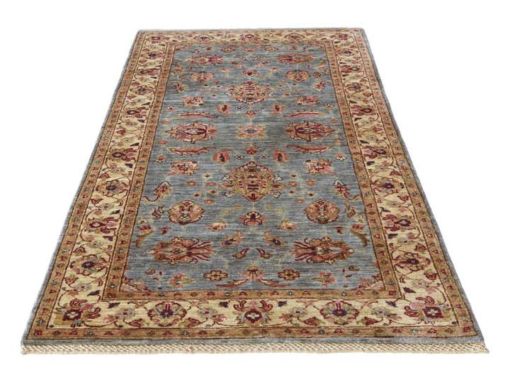 3' 4 x 6' 5 Hand Knotted Peshawar Ziegler Rug