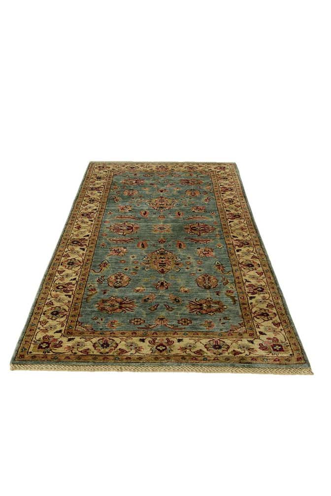 3' 4 x 6' 5 Hand Knotted Peshawar Ziegler Rug