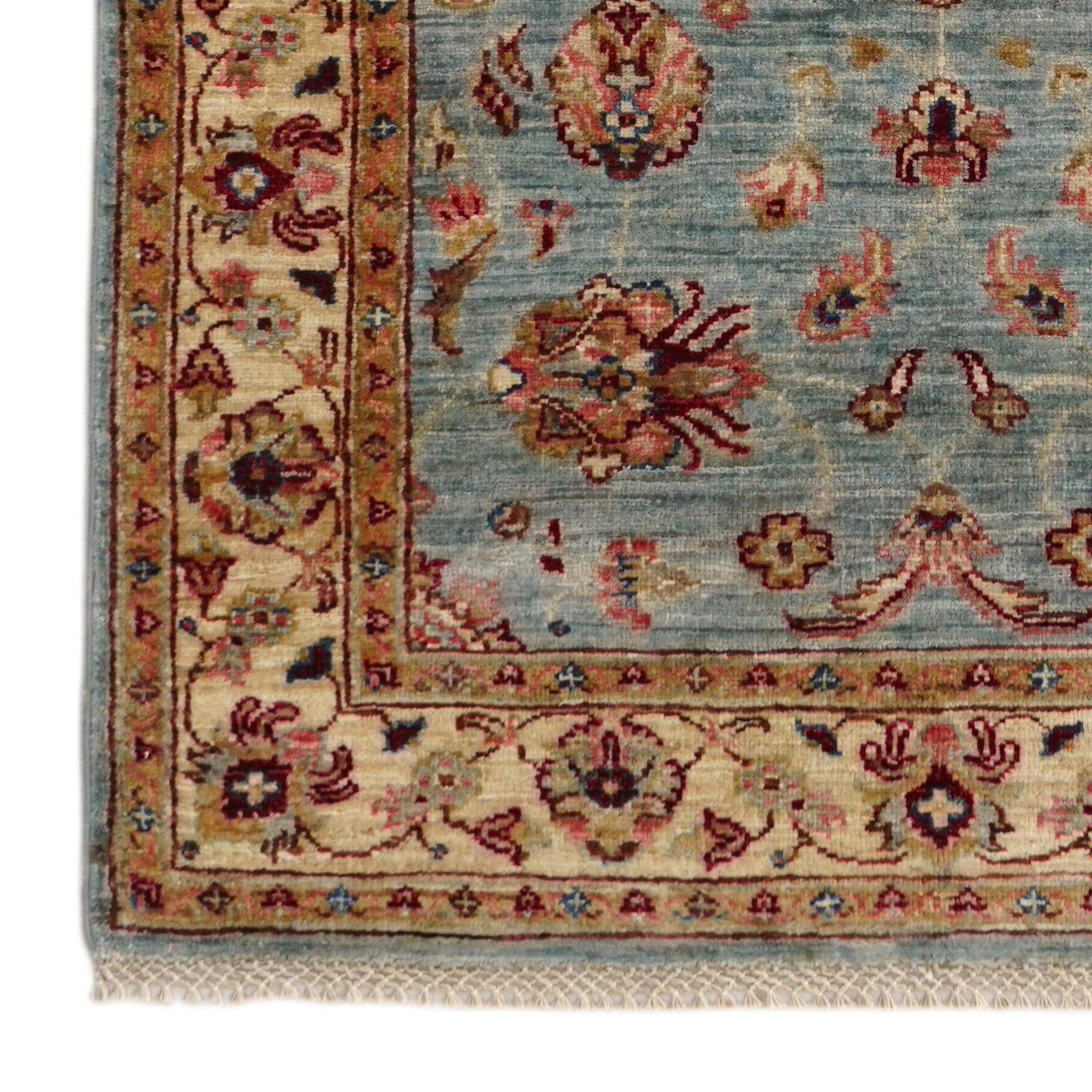 3' 4 x 6' 5 Hand Knotted Peshawar Ziegler Rug