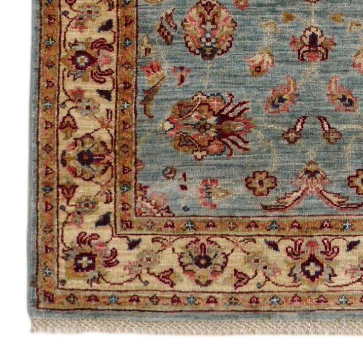 Detail image of 3' 4 x 6' 5 Hand Knotted Peshawar Ziegler Rug