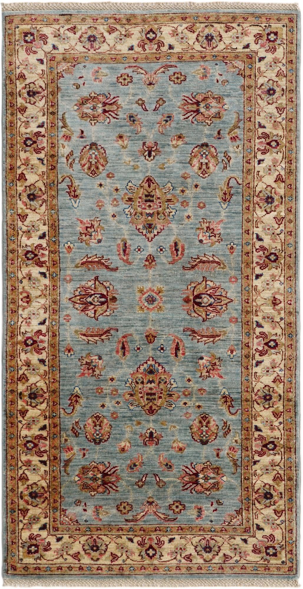 3' 4 x 6' 5 Hand Knotted Peshawar Ziegler Rug