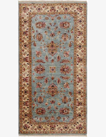 3' 4 x 6' 5 Hand Knotted Peshawar Ziegler Rug