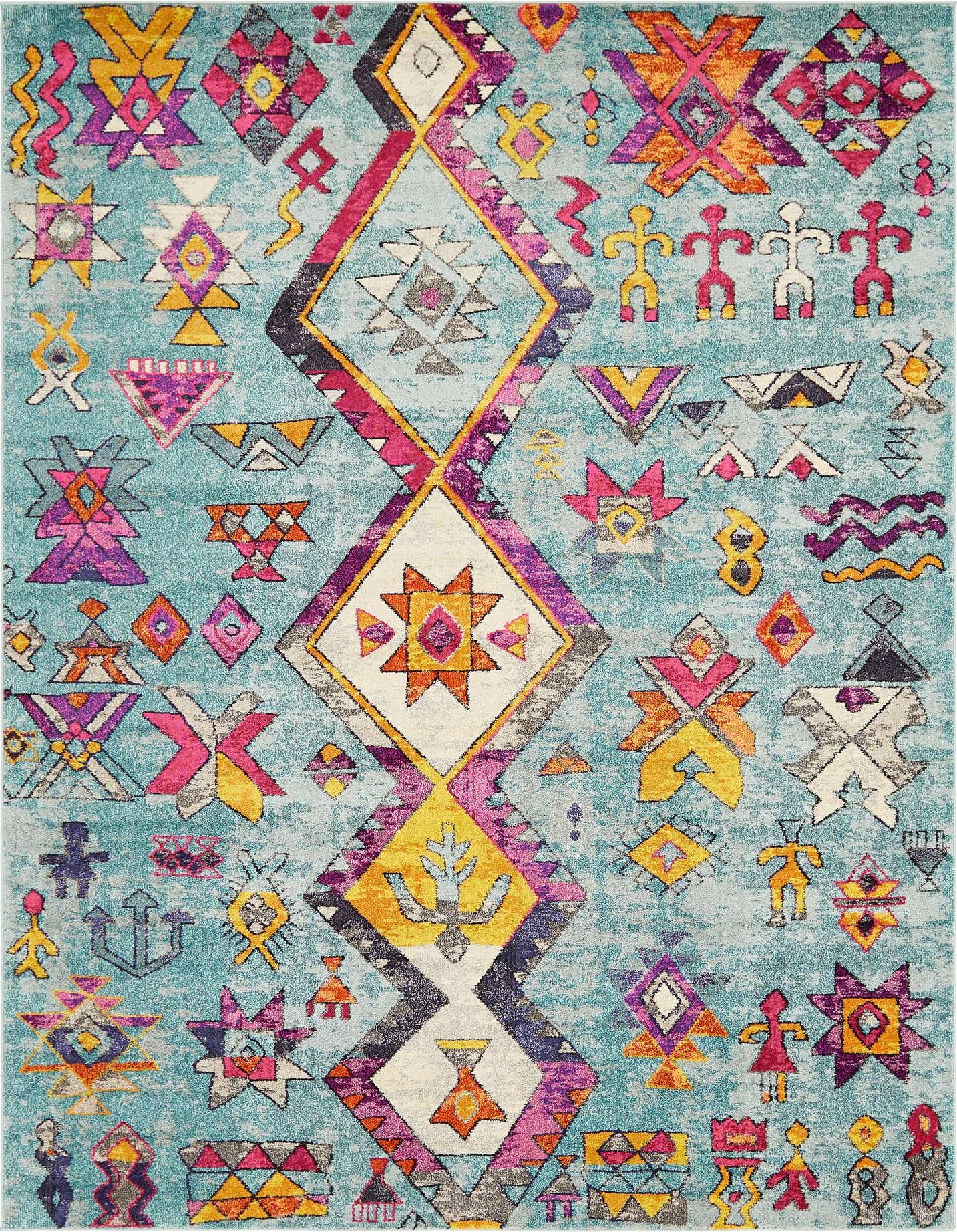 9' x 12' Washable Santa Fe Rug