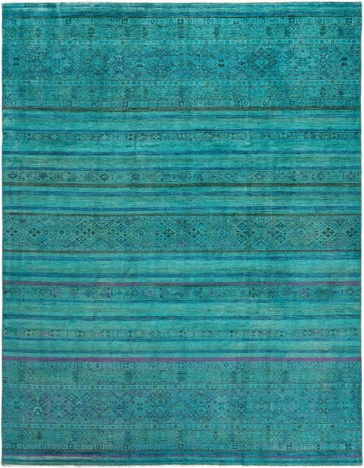 Detail image of 8' 7 x 12' 1 Torkman Wool Rug