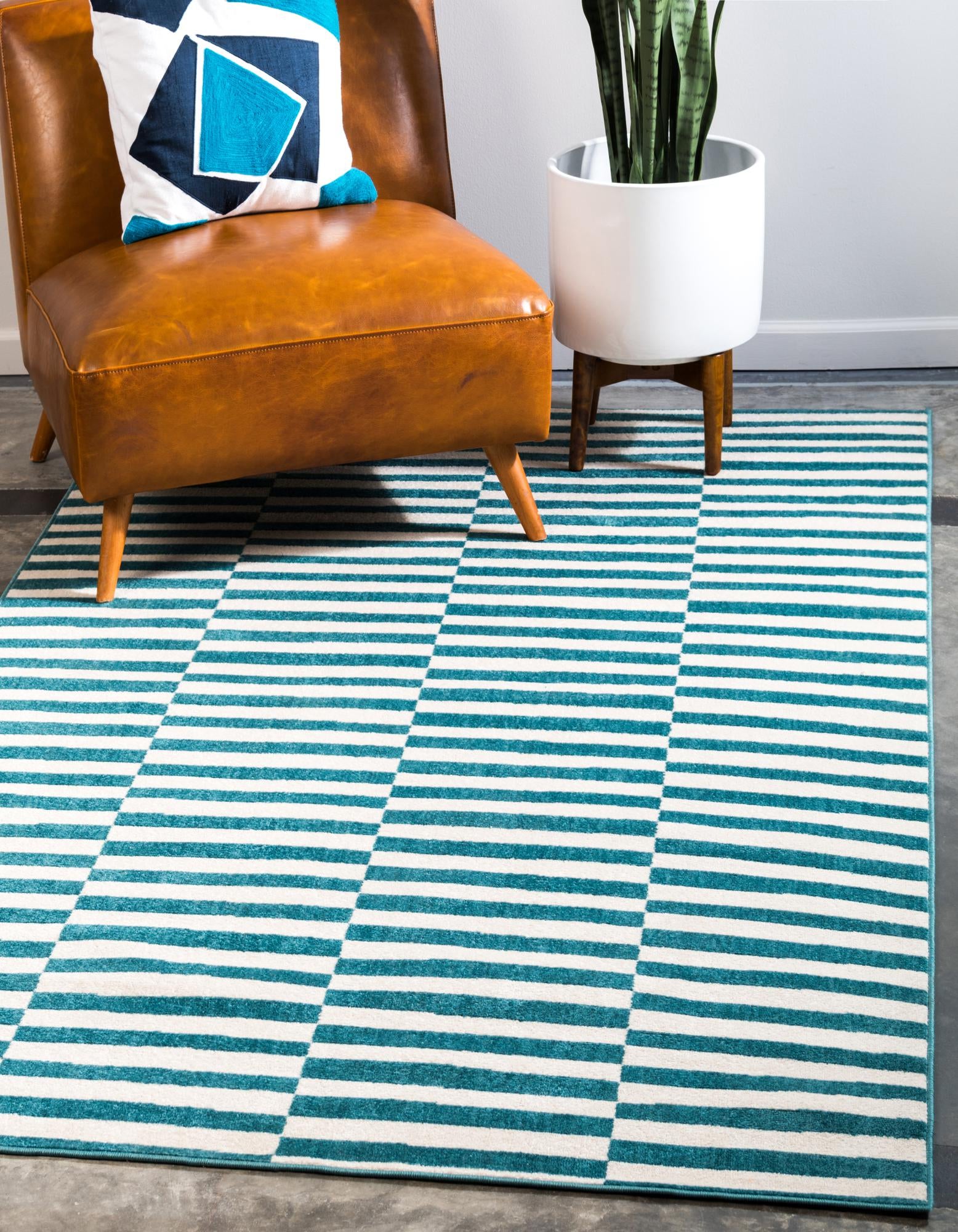 Custom Turquoise Tribeca Rug
