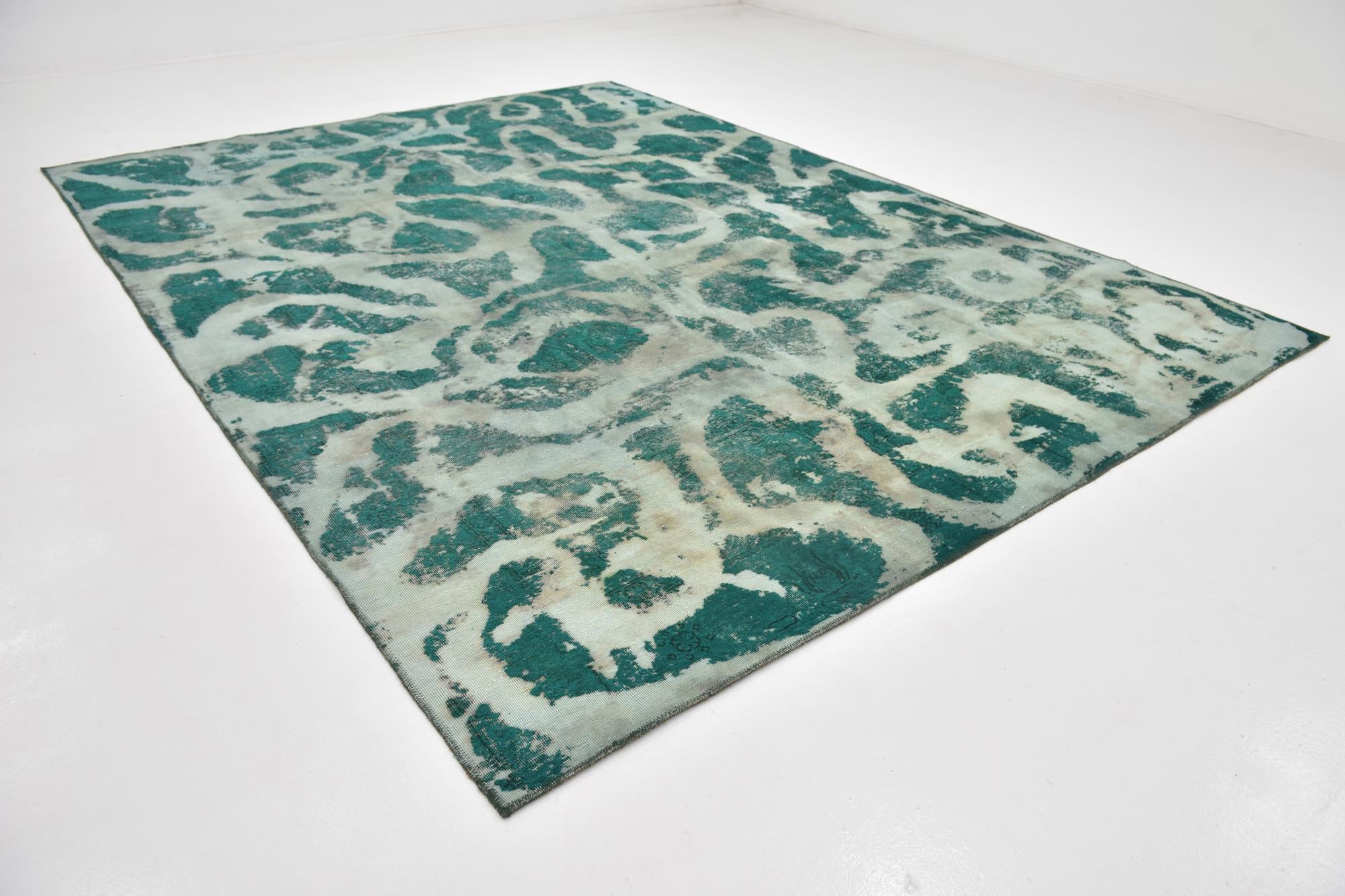 9' x 12' 4 Hand Knotted Ultra Vintage Persian Wool Rug